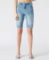 Steve Madden Dita Denim Bermuda Shorts In Multi