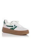 Steve Madden Dodge Platform Sneaker In White/green