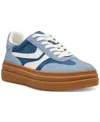 Steve Madden Women's Dodge Triple Platform Lace-up Sneakers In Blue Multi