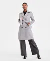 Steve Madden Women's Double-breasted Belted Trench Coat In Animal Print