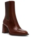 Steve Madden Women's Downtown Block-heel Chelsea Booties In Brown