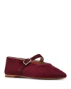 Steve Madden Women's Dreaming-s Almond Toe Flats In Burgundy Suede