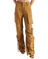 Steve Madden Duo Wide Leg Cargo Pants In Toffee