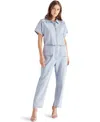 Steve Madden Eira Denim Jumpsuit In Stone Wash Blue