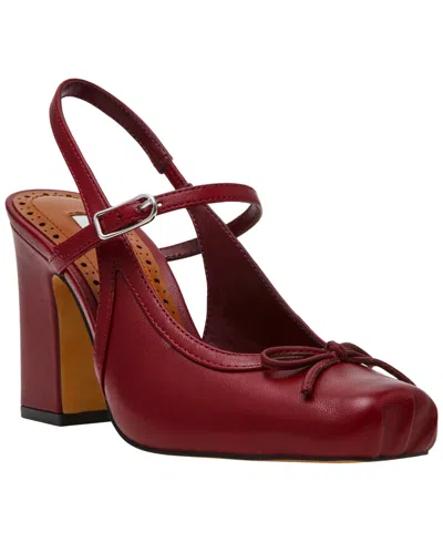 Steve Madden Women's Elanie Slingback Block Heel Ballet Pumps In Burgundy