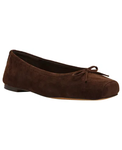 Steve Madden Women's Eleve Square Toe Ballet Flats In Brown