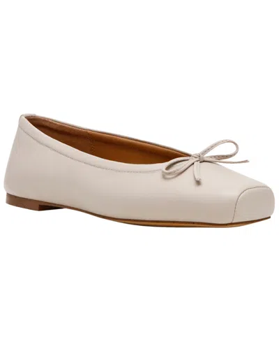 Steve Madden Eleve Square Toe Flat In Neutral