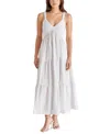 Steve Madden Eliora Tiered Cotton Sundress In White