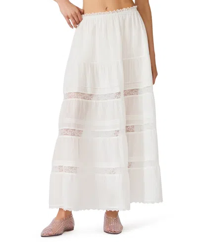 Steve Madden Women's Elisse Loose Fit Maxi Skirt In White