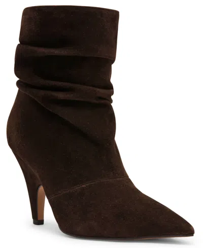 Steve Madden Women's Elora Stiletto Slouch Booties In Brown