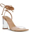 Steve Madden Women's Elvy Ankle Wrap Dress Sandals In Tan Multi