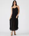 Steve Madden Ember Pleat Hem Sleeveless Maxi Dress In Black