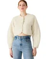 Steve Madden Emlie Collarless Jacket In Animal Print
