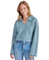 Steve Madden Esther Johnny Collar Sweater In Blue