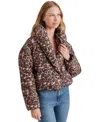 Steve Madden Evy Leopard Print Puffer Jacket In Leopard