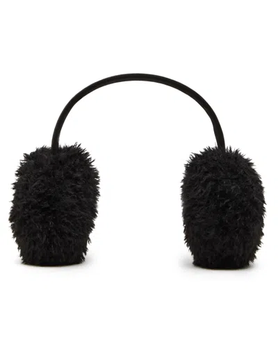 Steve Madden Women's Faux Suede Earmuffs In Black