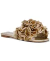 Steve Madden Flo Slide Sandal In Champagne Metallic