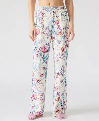 STEVE MADDEN WOMEN'S FLORAL STRAIGHT-LEG PANTS