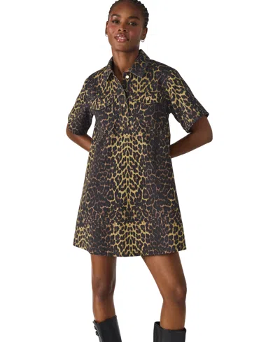 Steve Madden Women's Freddy Short Sleeve Dress