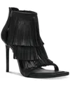 Steve Madden Fringzy Stiletto Sandal In Black
