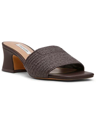 Steve Madden Women's Frolic Bell-heel Slip-on Sandals In Purple