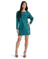 STEVE MADDEN WOMEN'S GINGER SEQUINED MINI SHIFT DRESS