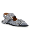 Steve Madden Graya Slingback Pointy Toe Flat In Denim