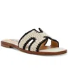 Steve Madden Women's Hadyn Slide Sandals In Cream Crochet Multi