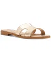Steve Madden Women's Hadyn Slide Sandals In Gold Embossed Croco