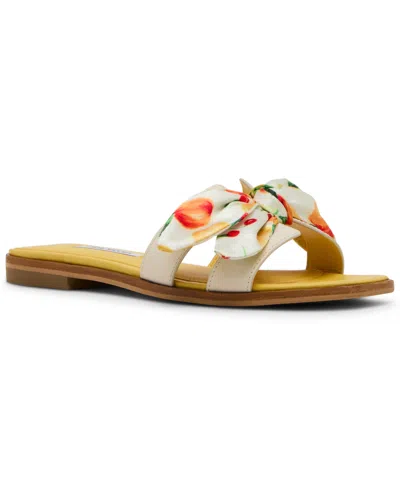 Steve Madden Women's Hadyn-scarf Slip-on Slide Sandals In Multi