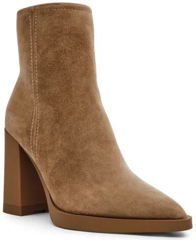 Steve Madden Women's Harden Pointed-toe Ankle Booties In Brown