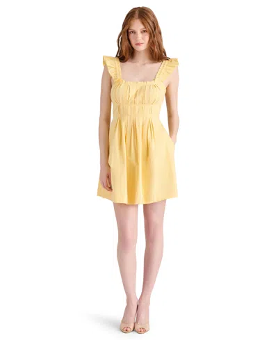 Steve Madden Women's Harmony Cotton Pleated Dress In Golden Glow