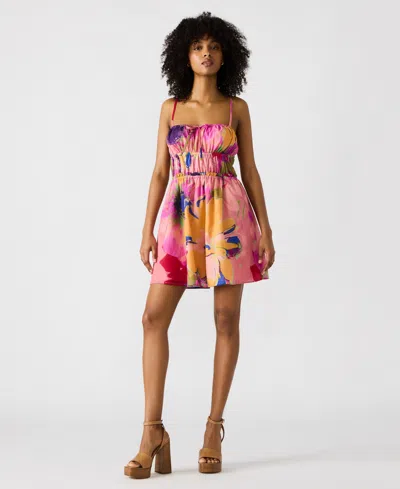 Steve Madden Women's Heather Printed Cotton Mini Dress