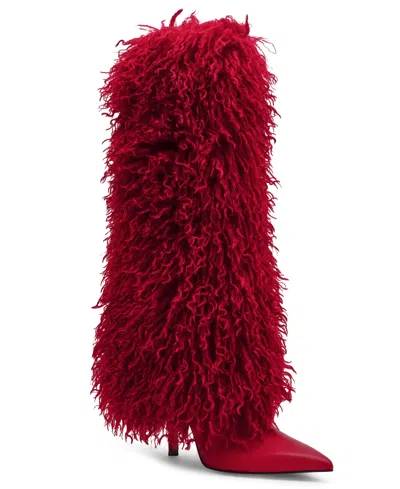 Steve Madden Women's Icon Knee-high Stiletto Dress Boots In Red
