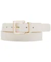 STEVE MADDEN WOMEN'S IMITATION PEARL INLAY FAUX-LEATHER BELT