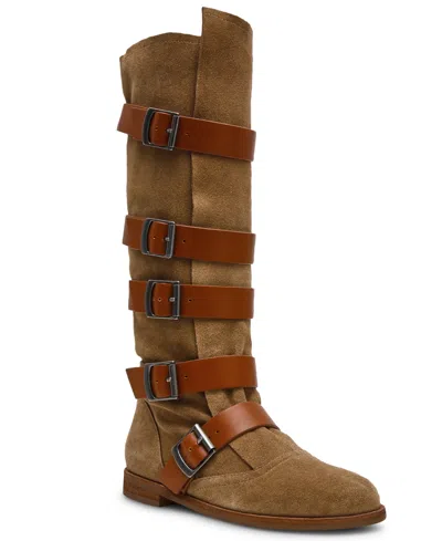 Steve Madden Women's Indio Tall Belted Boots In Brown