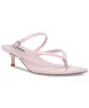 Steve Madden Jessa Kitten Heel Flip Flop In Pink Leather