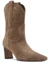 Steve Madden Josefine Western Boot In Taupe Suede