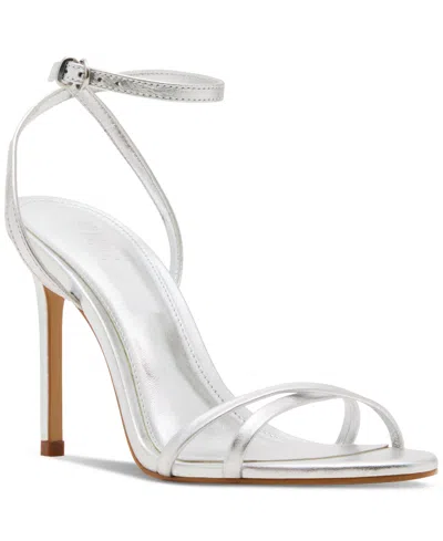 Steve Madden Women's Jypsey Strappy High-heel Dress Sandals In Silver