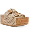 Steve Madden Kali Platform Sandal In Taupe Macrame