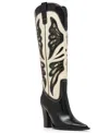 Steve Madden Women's Kaz Knee-high High-heel Western Cowboy Boots In Multi