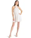 Steve Madden Kosta Crossover Linen Blend Minidress In White