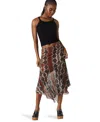 Steve Madden Lacie Snakeskin Print Midi Skirt