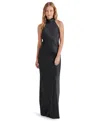 Steve Madden Womens Halter Polyester Evening Dress In Black