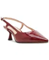 Steve Madden Legaci Kitten Heel Pointed Toe Pump In Burgandy Patent