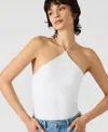 Steve Madden Linnie Halter Top In White