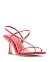 Steve Madden Lock Sandal In Red Leather