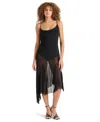 Steve Madden Women's Louisa Sleeveless Mesh Midi Dress In Black