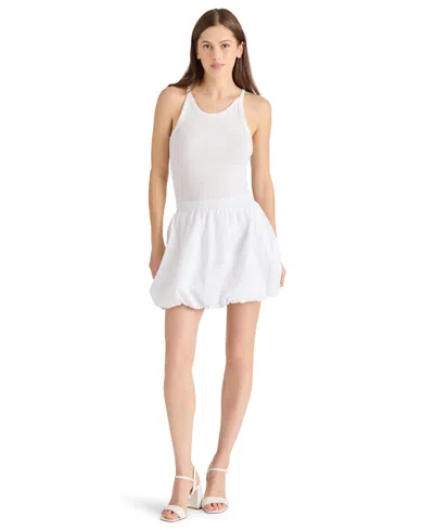 Steve Madden Vanny Floral Eyelet Cotton Miniskirt In Neutral