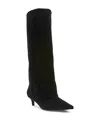 Steve Madden Luca Kitten Heel Knee High Boot In Black